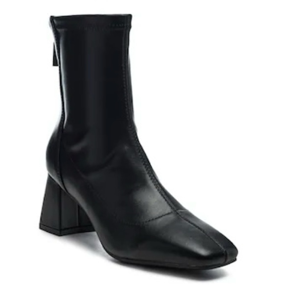 London Rag Hera Square-toe Bootie in Black | US 7